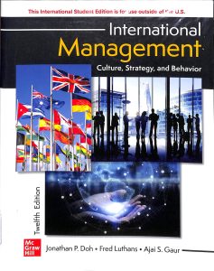 International management culture, strategy, and behavior