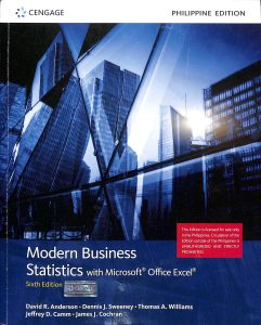 Modern business statistics with microsoft