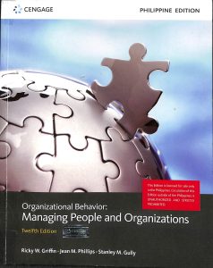 Organizational behavior; managing people and organizations