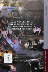 legal prohibition of extrajudical killings and the perscription of effective remedies